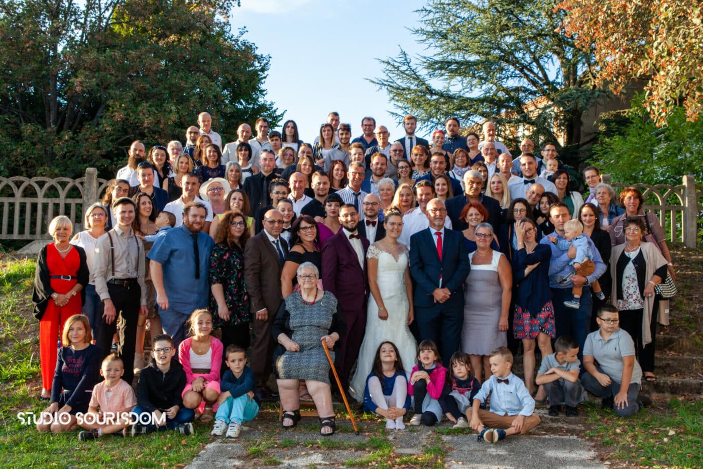 Photo de groupe mariage