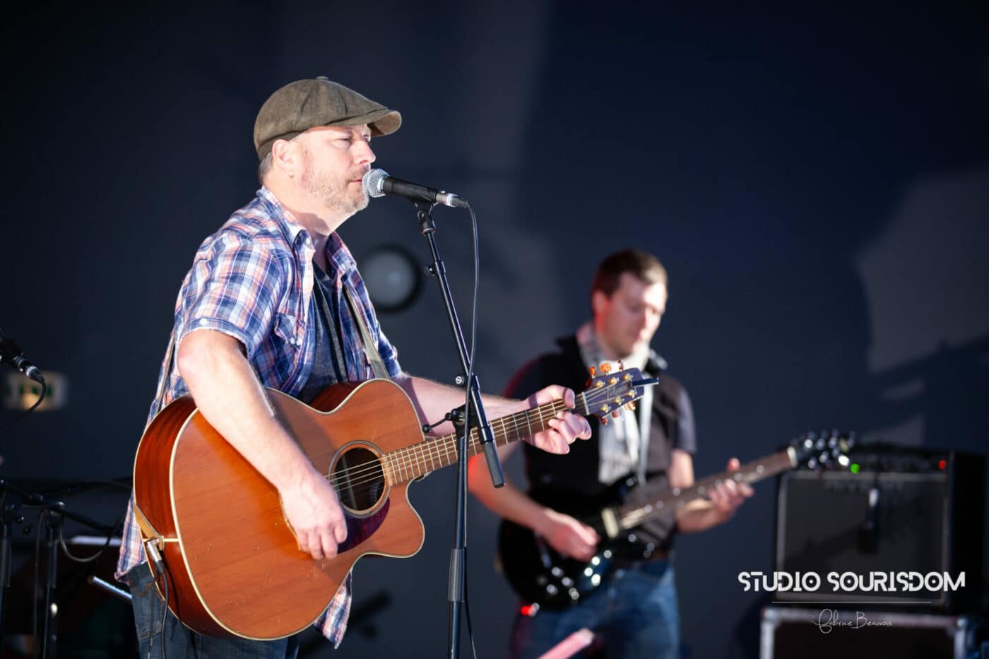 Alain Gignac au micro lors d'un concert en faveur de la ligue contre le cancer lors d'un reportage photos évènementiel en Ardèche Auvergne Rhône-Alpes